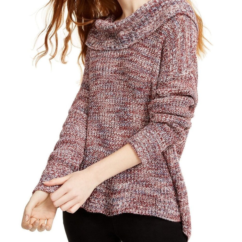 NWOT American Rag Cowlneck Chunky Sweater in Zinfandel, Size Small